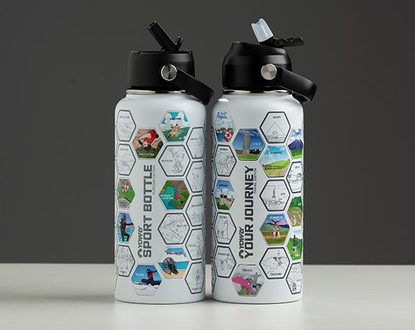 Paragliding Gifts 2 water bottle with Stickers
