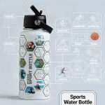 Sports Water Bottle + Stickers