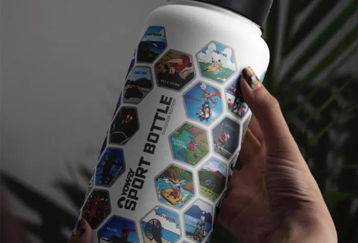 Sports Water Bottle with Stickers: The Ultimate Gift for Active People 1 Sports Water Bottle