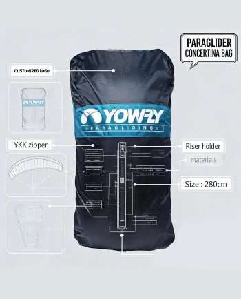 paraglider concertina bag