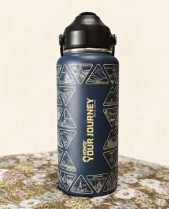 Water Bottle With + 64 National Stickers - YOWFLY