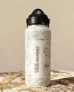 Water Bottle With + 64 National Stickers - YOWFLY