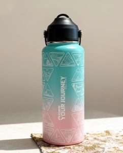 Water Bottle With + 64 National Stickers - YOWFLY