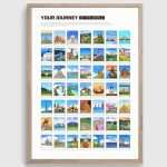 World Travel Checklist Poster