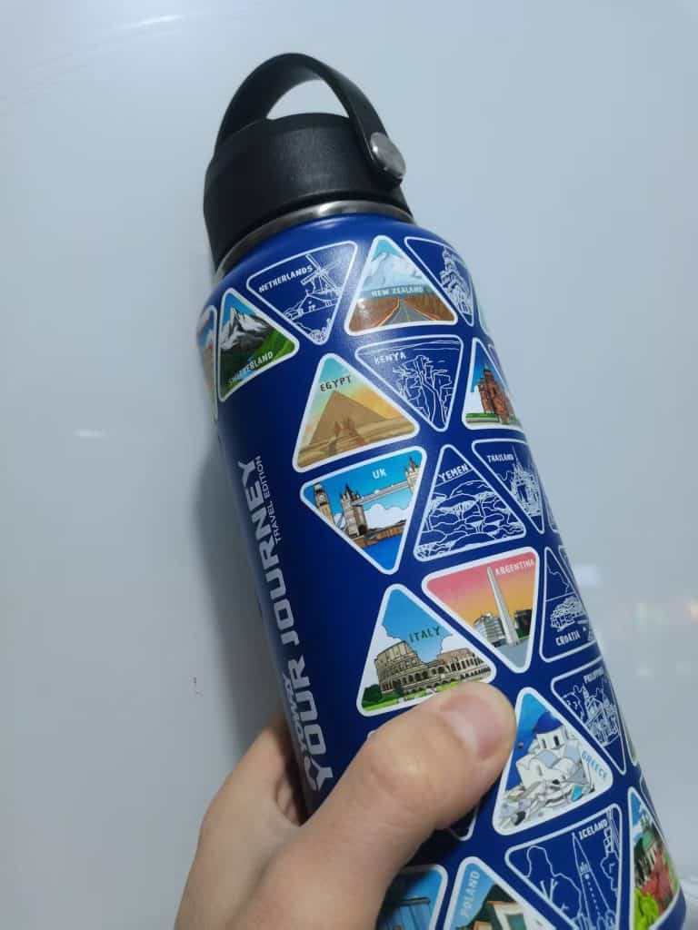 Your Journey Water Bottle with 64 Travel Stickers | Perfect Gift for Travelers 19 Image #1 from Lorraine